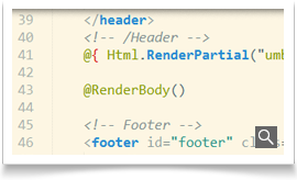 Full control over Design and Markup